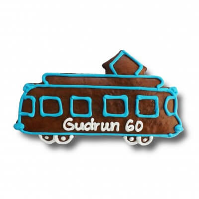 Lebkuchen Tram individuell, 24cm - optional mit Logo