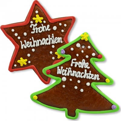 Lebkuchen - Weihnachtsbaum & -Stern