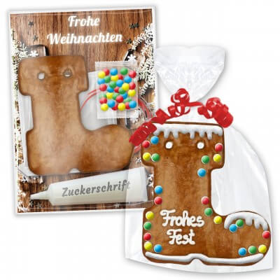 Crafting set gingerbread boots - Christmas Edition