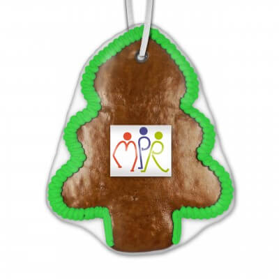 Gingerbread Christmas tree 15cm - incl. label
