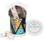 Windlicht-Dose mit Elisenlebkuchen