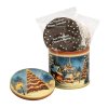 Winter landscape gingerbread can