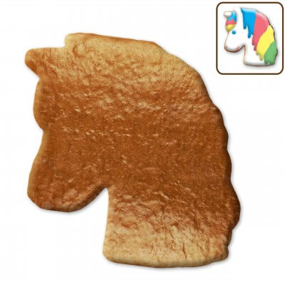 Gingerbread blank unicorn blank, 12 cm