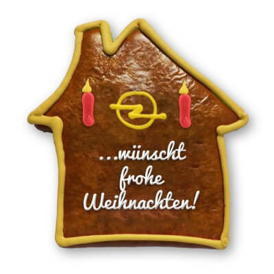 Lebkuchenhaus flach, individuell 30cm