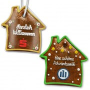 Gingerbread houses flat, customized 25cm