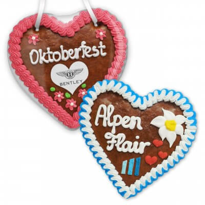 Gingerbread Hearts, 16cm - optional with Logo