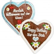 Gingerbread Hearts, 30cm - optional with Logo