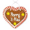 Lebkuchenherz weihnachtlich mit Merry X-Mas Spruch