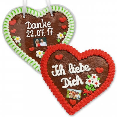 Individual Lebkuchen Heart, 24cm