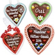 Gingerbread heart 21cm as a personal wedding gift