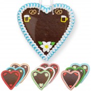 Blank Gingerbread Heart 21 cm with Decoration