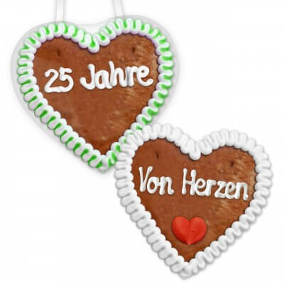 Lebkuchen-Herz Economy Quality mit Wunschtext, 12cm