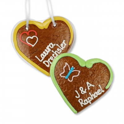 Place card heart made of gingerbread, 12cm