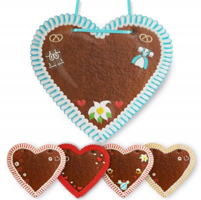 Gingerbread Heart XXL with Decoration
