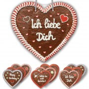 Gingerbread heart in XXL - 50cm - different patterns