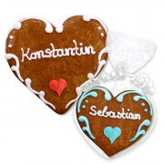 Lebkuchenherz Namensschild - Konstantin