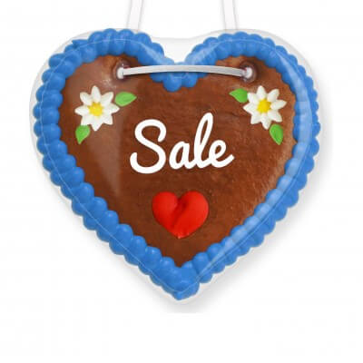 Gingerbread hearts sale - 12cm