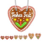 Gingerbread heart, christmas