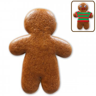Gingerbread man blank for painting yourself, 30cm