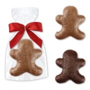 Chocolate gingerbread man single packed - whole milk or dark chocolate