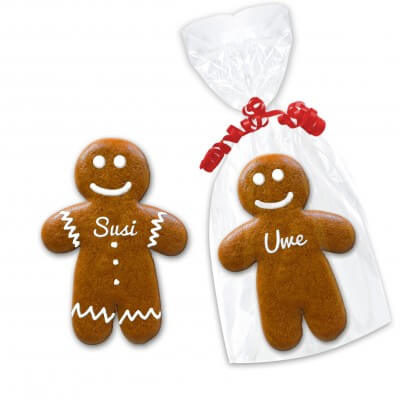 Gingerbread man place card, 15cm