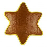 XXL Gingerbread star blank mit Rand, 41 cm