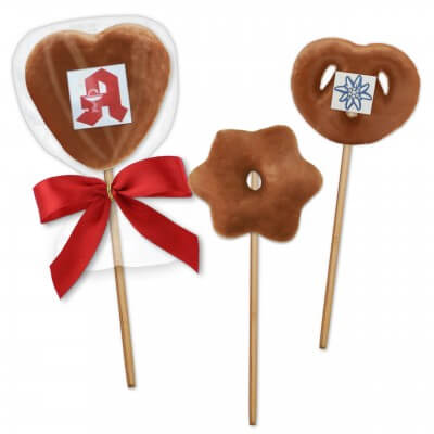 Lebkuchen Lolli-pop mit Vollmilch Schokolade