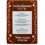 Gingerbread Menu Card Jana