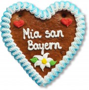 Mia san Bayern - Lebkuchenherz 16cm