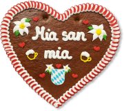 Mia san mia - Lebkuchenherz XXL 50cm