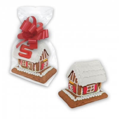 Individual mini gingerbread house with - extra small