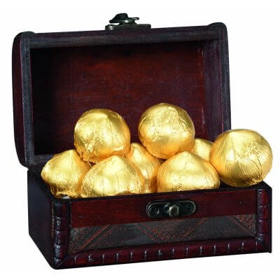 Mozartkugel-Pralinen in Geschenktruhe