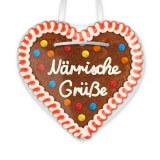 Närrische Grüße - Gingerbread Heart 12cm