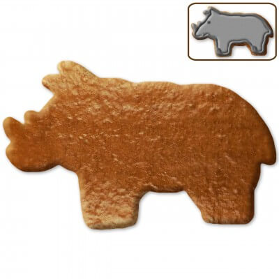 Nashorn Lebkuchen zum selber Gestalten, 12cm