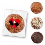 Feine Oblaten Lebkuchen versch. Sorten - Einzelverpackt inkl. Logo