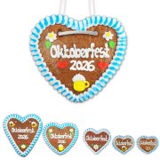 Lebkuchenherz - Oktoberfest 2026 - Versch. Größen