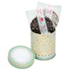 Weißblechdose "Ornamente" mit Elisenlebkuchen - Firmenlogo Druck individuell