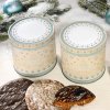 Weißblechdose "Ornamente" mit Elisenlebkuchen