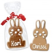 easter cookie place cards, sitting bunny 12cm