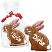 Tischkarten aus Lebkuchen zu Ostern