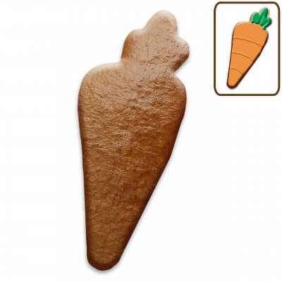 Giant carrot Easter cookie, 50cm