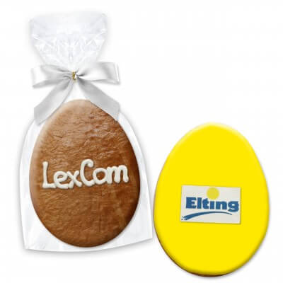 Easter egg present 12cm opt. with text or logo