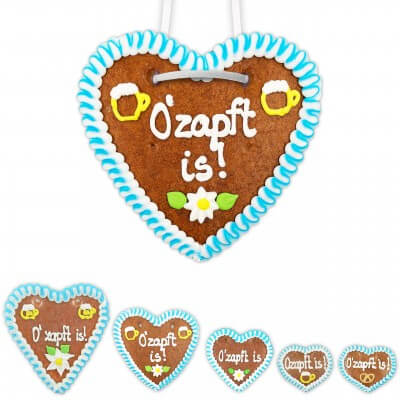 Gingerbread Heart - Ozapft is - diff. size