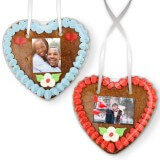 Made to order gingerbread heart 14cm with photo