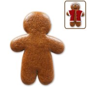 Lebkuchenmann Rohling 20 cm mit Gestaltungsbeispiel