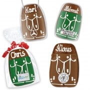 Lebkuchen Lederhose optional mit Logo 11cm