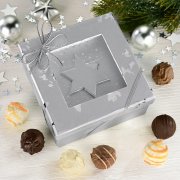 Pralinen Trüffel in weihnachtlicher Geschenkbox
