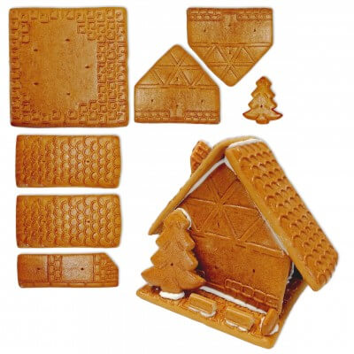 Gingerbread House Kit - Size L - For crafting and decorating
