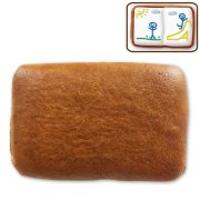 Lebkuchen Rohling Rechteck 10 x 6 cm mit Gestaltungsbeispiel