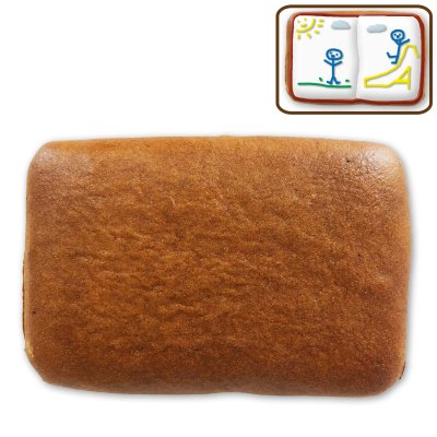 Rectangular gingerbread 10 × 6 cm with design example